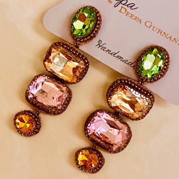 Anthropologie Jewelry - NWT Anthropologie Deepa Beaded Crystal Chandeliers